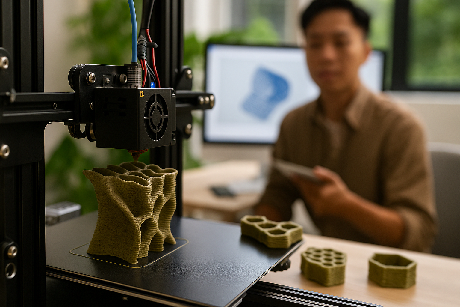3D printing with bio-composite